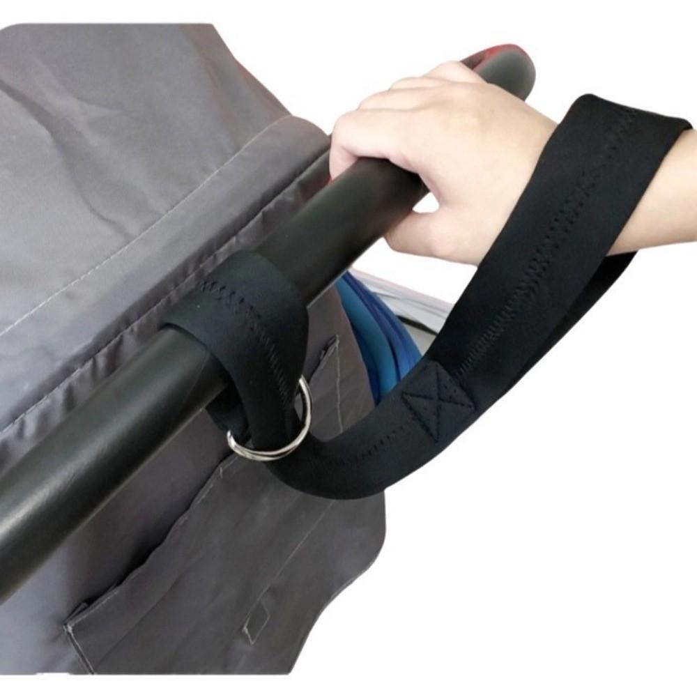 Black Baby Stroller Straps with Soft Padded Handle Anti Slip Wristband Security-Accessory