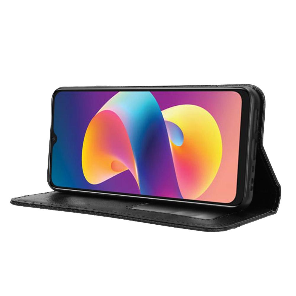 For TCL 50 LE Wallet Phone Case Anti-Scratch Retro Stand Leather Flip Cover