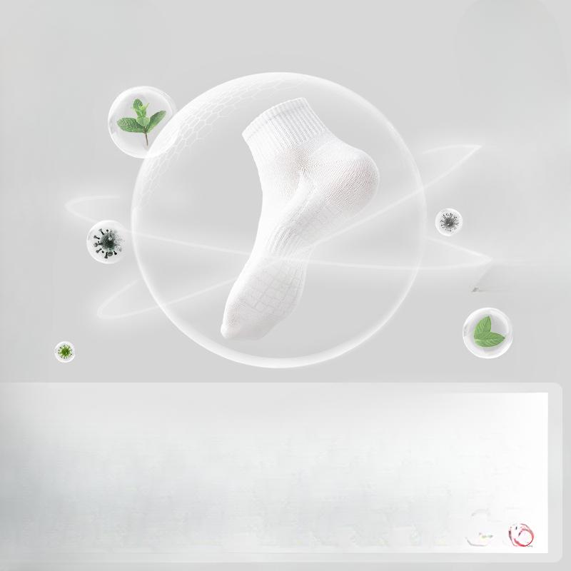 Мужские носки, короткие носки для весны и лета, тонкие антибактериальные хлопковые носки, дезодорирующие, влагоотводящие, массажные носки для занятий спортом