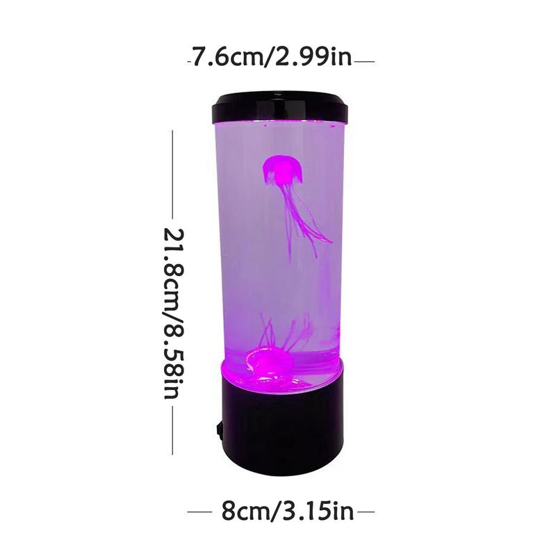 simulated Jellyfish Lamp 7 Color Changing LED home atmosphere night light For Home Bedroom Desktop Decor Children Birthday Gift