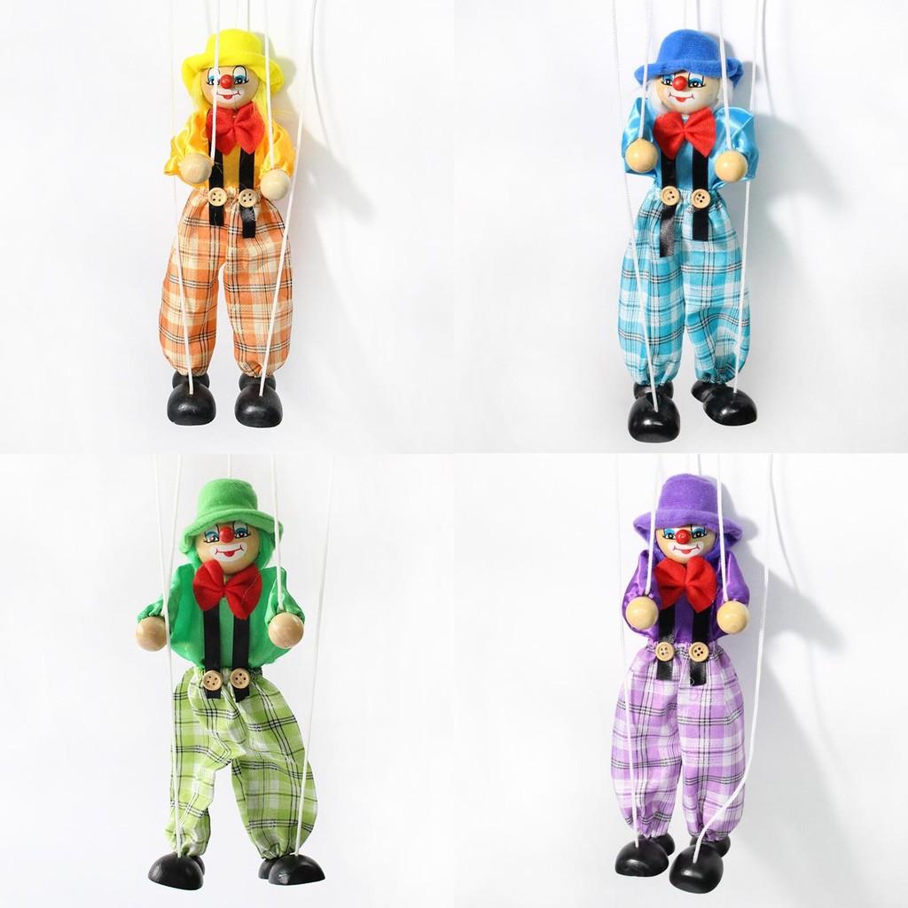 Деревянная марионетка Детский клоун Кукольный театр Сделай сам Ручная работа Игрушка для детского развлечения