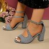 Женские повседневные модные плоские сандалии на массивном каблуке, легкие и удобные для ношения в течение всего дня, идеально подходят для ежедневных поездок на работу, отдыха, путешествий и жизни в саду