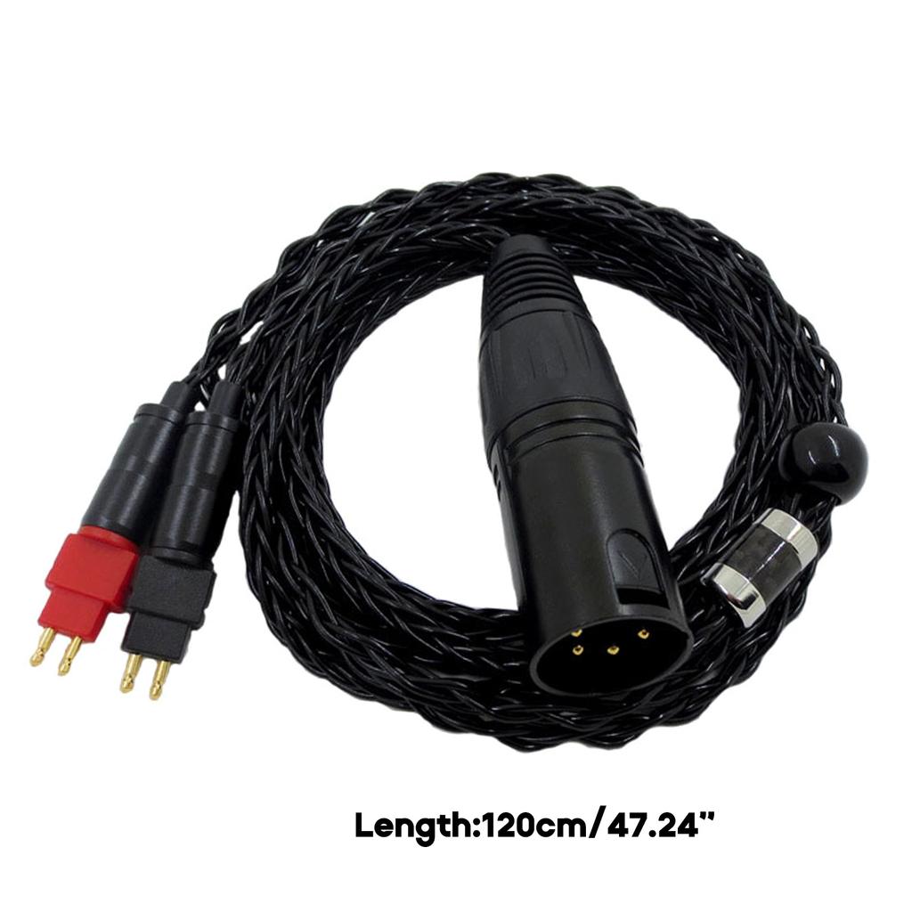 Улучшенный 4-контактный балансный кабель XLR для наушников hd600 hd650 hd580, гладкий высокочастотный кабель, аксессуары