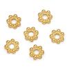100/200pcs 6mm Alloy Flower Spacer Beads Daisy Metal Jewelry Spacers for Bracelet Necklace Jewelry Making Accessories
