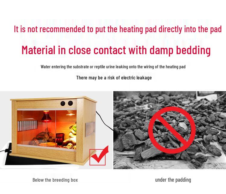 DJPet Нагревательная подстилка для рептилий с контролем температуры для змей, пауков, черепах, гекконов и ящериц