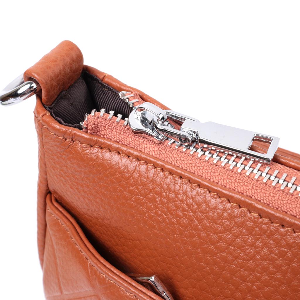 Сумка для женщин среднего размера на три отделения из натуральной кожи VINTAGE Bag 22804 Рыжий