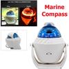 Marine Compass With Compass Mounted Waterproof Ball For Caravan Boats, White Rotating