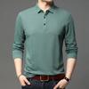 Мужские рубашки поло с длинным рукавом весна-осень, футболки, топы, блузки, майки для мужчин, толстовки, официальная одежда для офиса