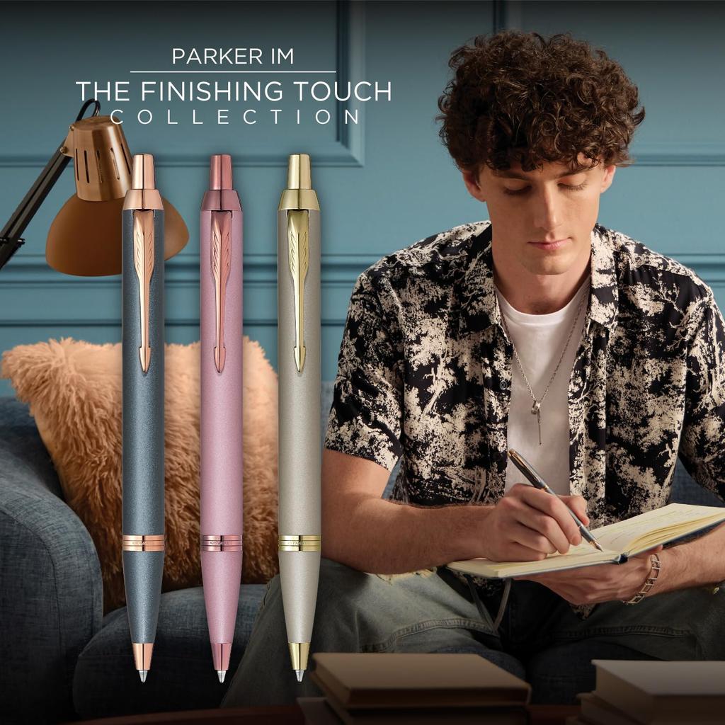 PARKER IM Шариковая ручка Сланцевая Средний размер Подарочная коробка Предмет роскоши 2235435 Ручка, PGT, Перо, Чернила на масляной основе, В комплекте, Подарок, Нет.