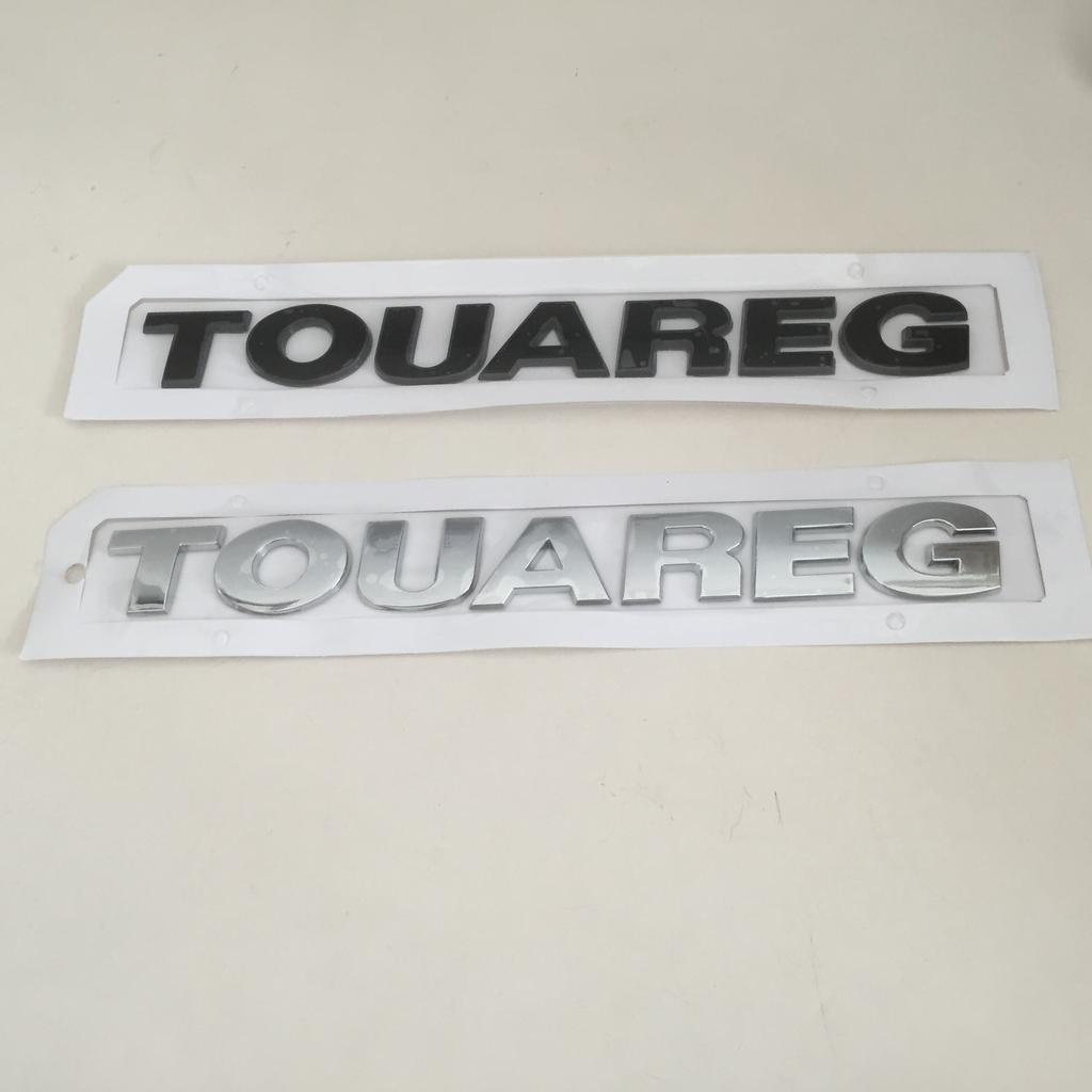 1pcs 3D ABS for TOUAREG Car Letters Rear Bumper Trunk Emblem Sticker Badge Decal styling auto Accessories
