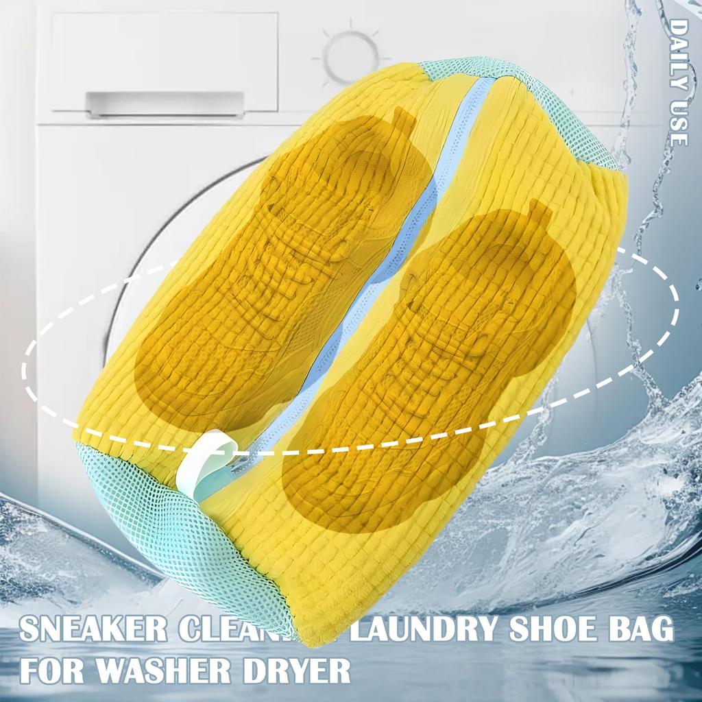 1/2pcs Shoe Washing Bag for Washing Machine Laundry Shoe Bag For Washer And Dryer Reusable Shoe Washing Bag for All Shoe Types