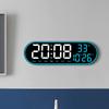 Multifunctional Living Room Wall Clock Seat Clock Simple Digital Display Multi Alarm Clock Silent Clock Home Decoration Clock