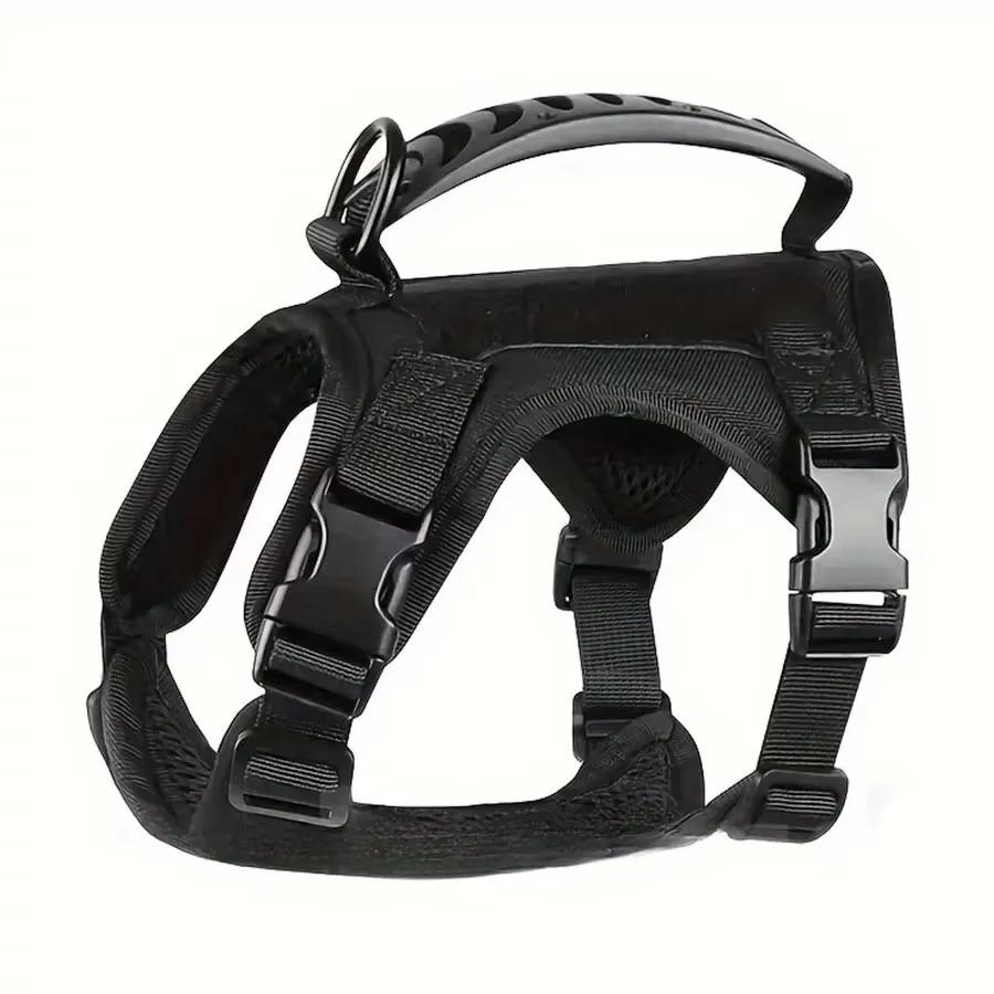 Outdoor Tactical Cat Harness for Walking Escape Proof Adjustable Waterproof Pet Harness Soft Mesh Vest for Large Cat Small Dog