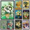 Impressionist Vincent Van Gogh Bouquet of Sunflowers In a Vase Poster Canvas Paintings Abstract Roses Wall Art Decoration Room At Home