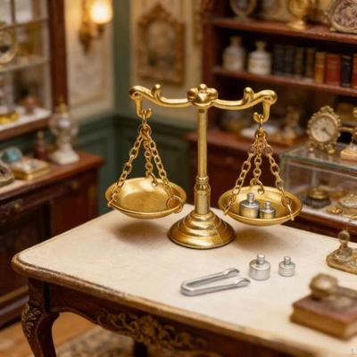Миниатюрные аксессуары для украшения кукольного домика, ornaments, весы, фото реквизит, декор для микро-ландшафта