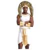 Mens Egyptian Pharaoh Costume Sleeveless Contrast Color Zipper Dress with Hat
