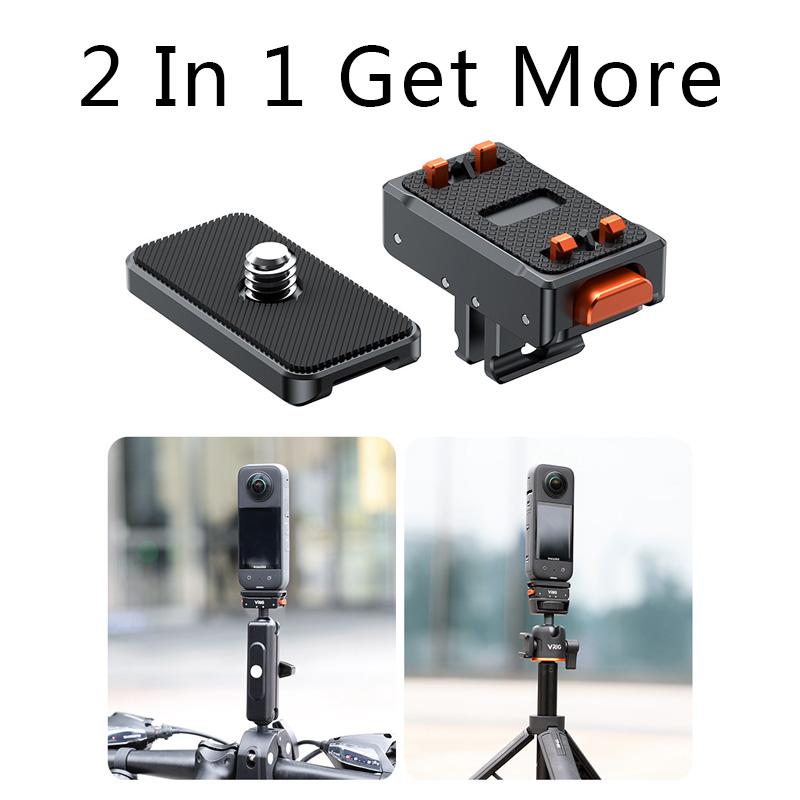 Для экшн-камеры Insta 360 Ace / Ace Pro / Ace Pro 2, алюминиевое крепление быстрого выпуска, магнитный адаптер, аксессуары для крепления