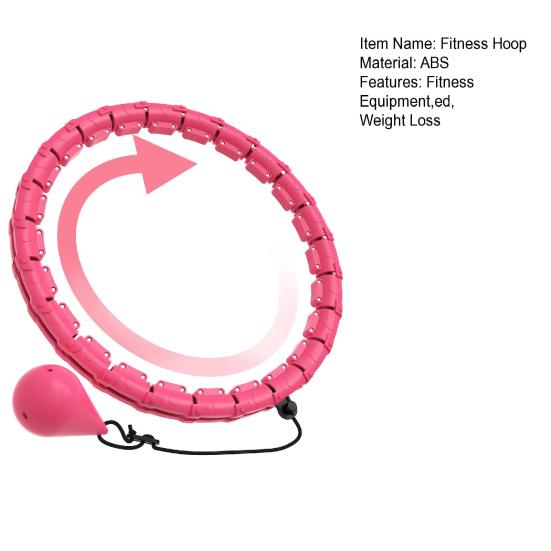 Утяжеленный фитнес-хулахуп с 24 съемными узлами для взрослых, для похудения, сжигания жира, тонизирования талии, фитнес-круг для женщин и мужчин, кольцо для укрепления талии