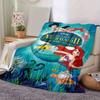 1pc, Disney The Little Mermaid II Return to the Sea Home Decor Throw Blanket Perfect for Couch, Bed, Travel, Camping, Car, Beach, Office