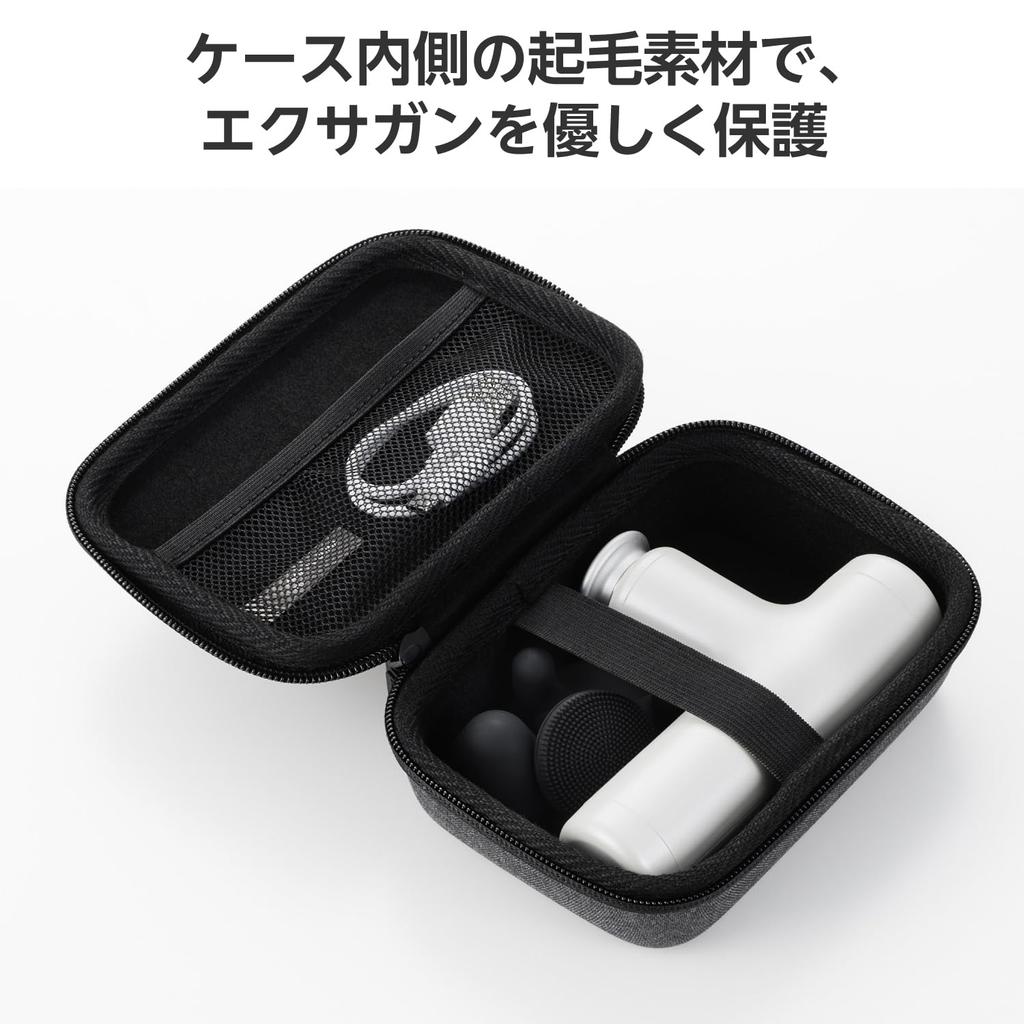 Elecom Exa Gun Case for Doctor Air REG-04 Series, Semi-Hard EVA Material, Black (HCR-SHC04BK)