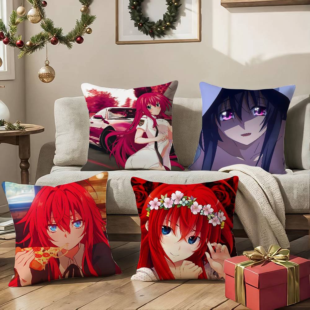 Аниме Мультфильм High School DxD-Красивая наволочка Шелковистая элегантная Комфорт Диван-кровать Невидимая молния Пляжная наволочка