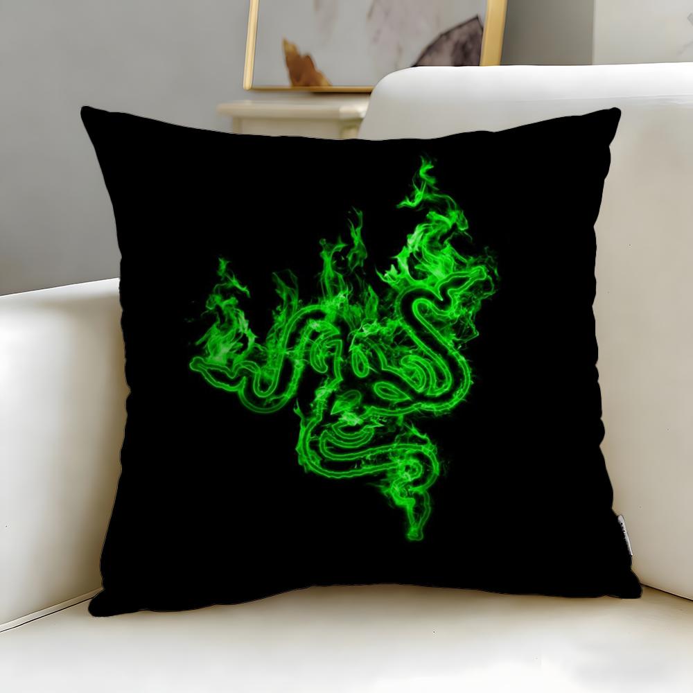 Классический электронный бренд Razer Наволочка Мягкая Легко стирающаяся Подушка Универсальная для Дивана Кровати Путешествий и Офиса