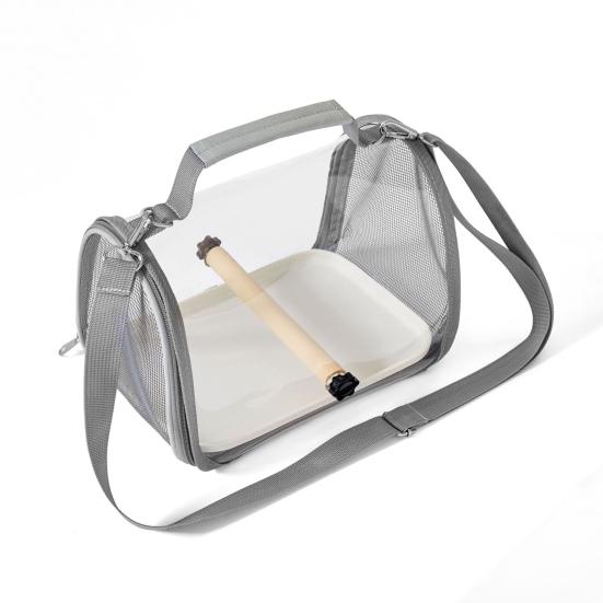 Birds Carrier Bag Parrot Travel Cage with Stand Perch Portable Outdoor Adventure Birdcage Small Animals Supplies for Parakeet Cockatiel