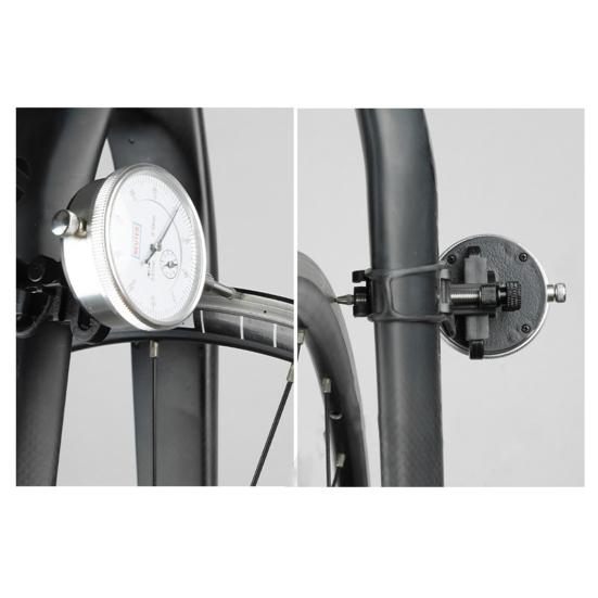 Bike Wheel Truing Stand Tool with Dial Indicator Fork Frame Mount MTB Road