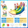 Kids' Outdoor Inflatable Water Slide & Castle Playground