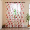 1Pcs Vines Leaves Tulle Door Window Curtain Lightweight Drape Panel Sheer Scarf Valances Multicolor Available Bedroom Decor