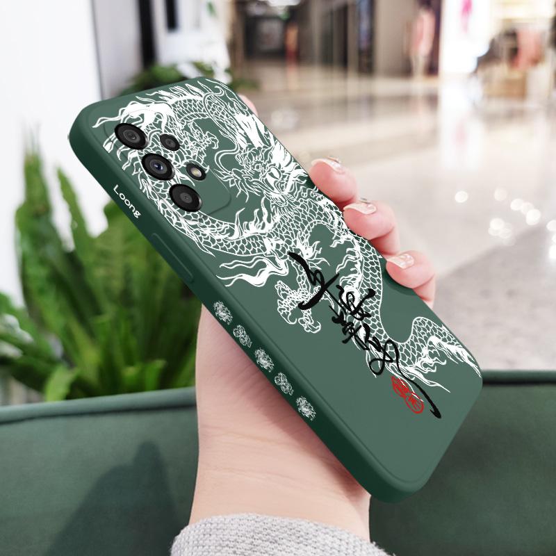 Счастливый Чехол-Дракон Для Samsung Galaxy A73 A53 A33 A23 A13 A72 A52 A52S A32 A22 A12 A71 A51 A31 A21S 4G 5G Чехол
