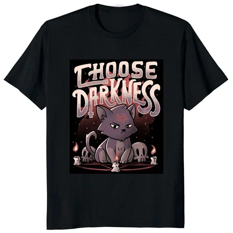 Gothic Baphomet Goat Kawaii T Shirt Satan Respects Pronouns Printed Women Tshirt Atheist Halloween Tops Satan Demon Ghost Tees