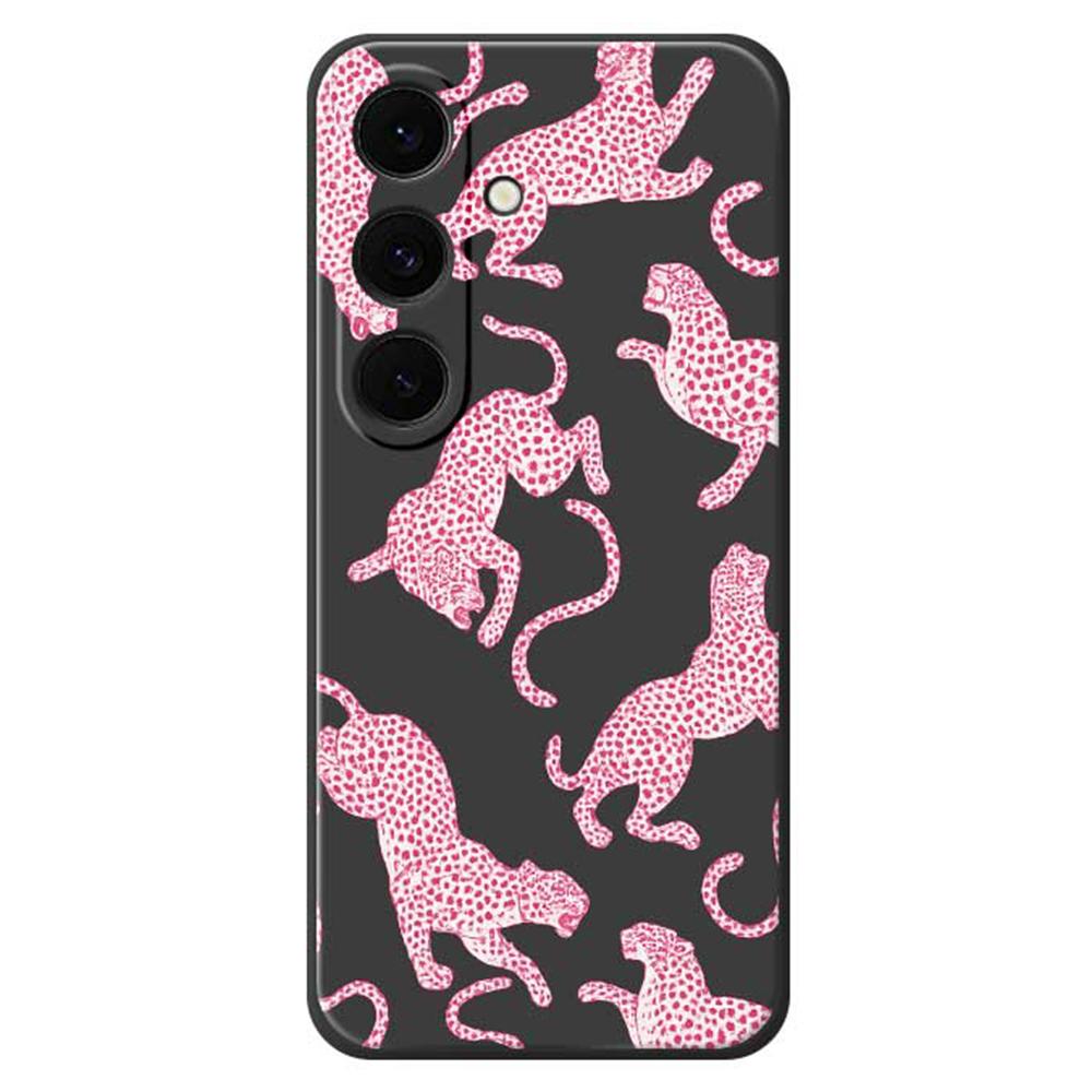 For Samsung Galaxy S25 FE Case Leopards Pattern Printing Straight Edge TPU Phone Back Cover