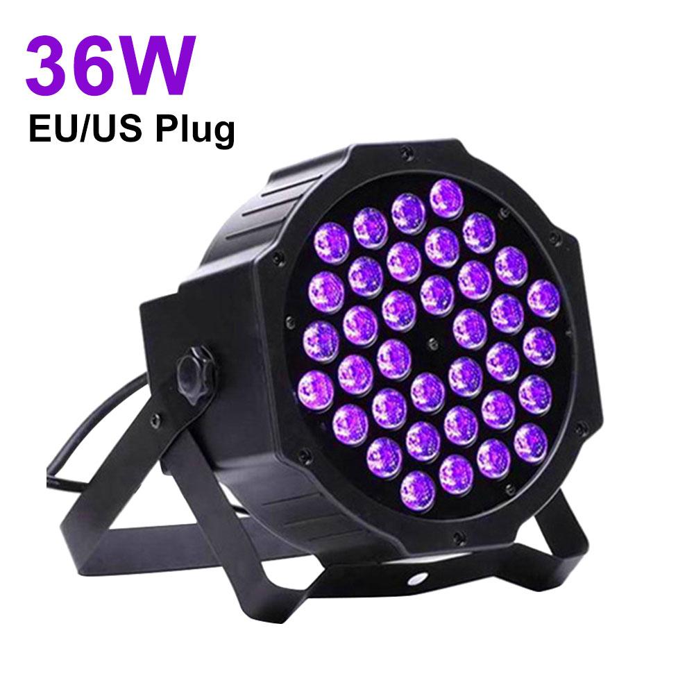 Светодиодные сценические светильники Par DJ Disco UV Black Light с активируемым звуком пультом и DMX-управлением для вечеринки по случаю дня рождения Body Paint Neon