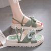 Slippers Female Summer Wear Fairy Two Wear Sandals with Skirt Thick-soled Wind Students Flat
