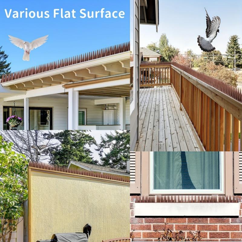 1pcs, Defender Spikes, Cat And Bird Deterrent - Outdoor Pest Defender To Keep Off Pigeon, Squirrel, Woodpecker & More.