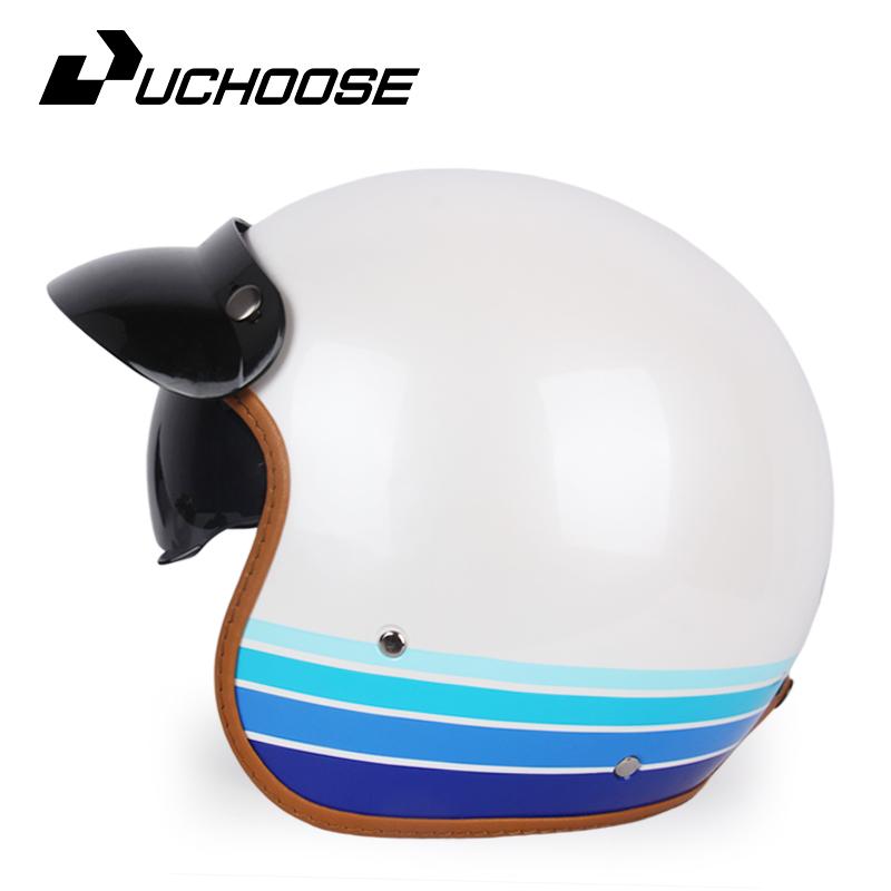 DOT сертифицированный ретро мотоциклетный шлем Cafe Racer Open Face Casco Moto Мотоциклетные аксессуары Мужские мотошлемы