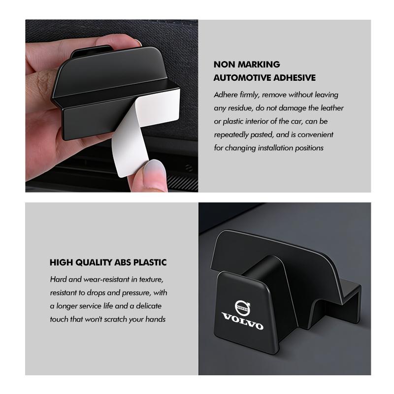 Car Sunglasses Self-Adhesive Auto Seat Eyeglasses Organizer Accessories For Volvo V60 V90 S60 S80 S90 C30 XC40 XC60 XC70 XC90