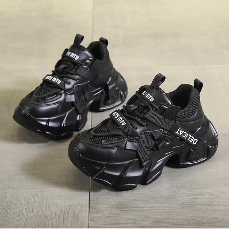 Белые туфли из натуральной кожи на платформе на очень высоком каблуке со шнуровкой Туфли для папы Кроссовки Женская обувь