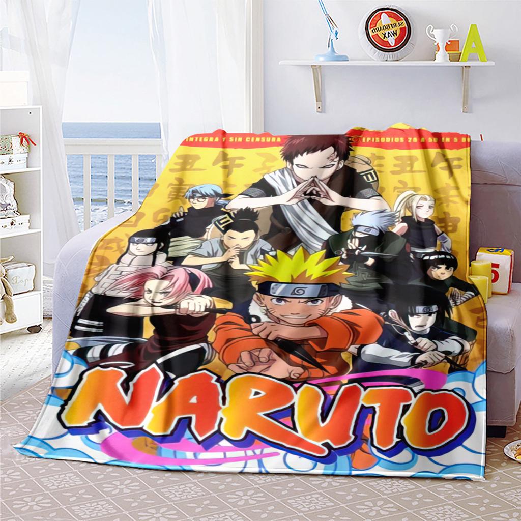 Japanese anime cartoon NARUTO famous Uzumaki Naruto blanket soft home furnishing nap decoration four seasons warm Sherpa blanket B13