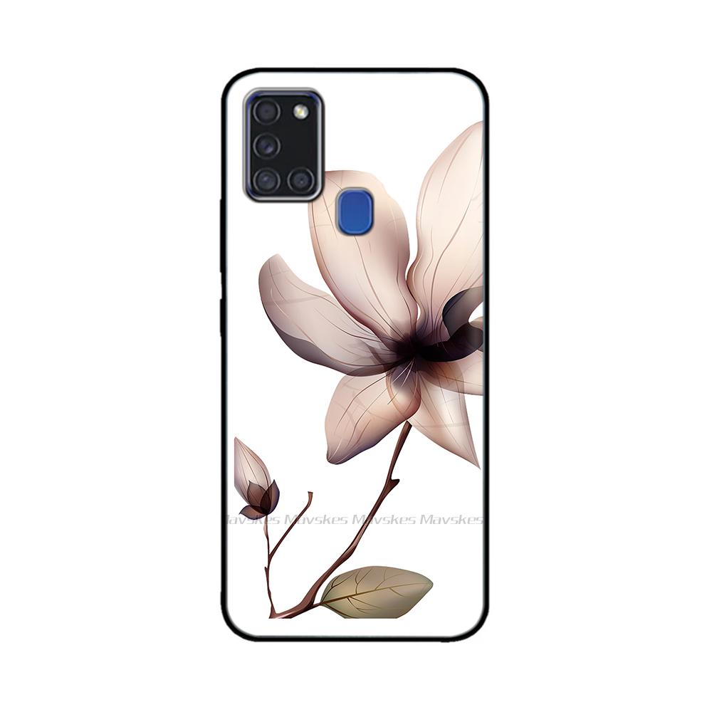 For Samsung A21S Case Silicone Back Protector Phone Soft TPU bumper Case on For Samsung Galaxy A21s GalaxyA21s A 21s a217 Cover