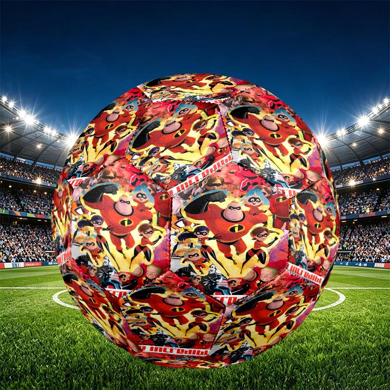 Incredibles Print Size 5 Soccer Ball, PU Wear Resistant Football for Match Training and Daily Practice, Birthday Gift for Soccer Fans