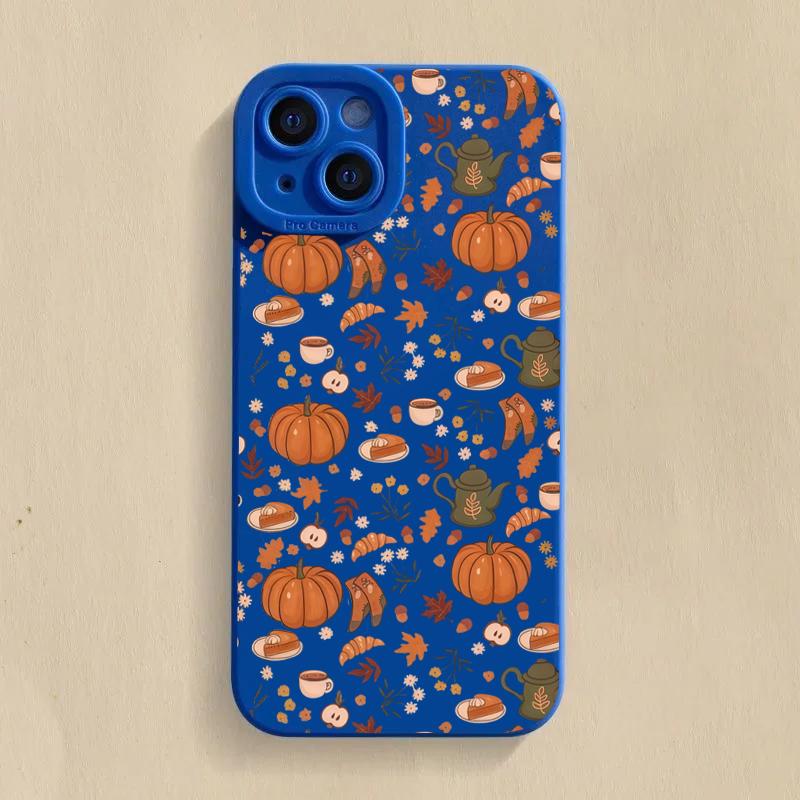 Чехол для телефона "Тыква Осень" для iPhone 17 16 15 14 13 12 11 Pro Max 17 Air 16E XS X XR 7 8 Plus SE Ударопрочный Мягкий Чехол