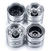Trailer RC Rock Crawler Wheel Rim Aluminum Beadlock Wheel Hub for Tamiya Truck 1/14 (4pcs)