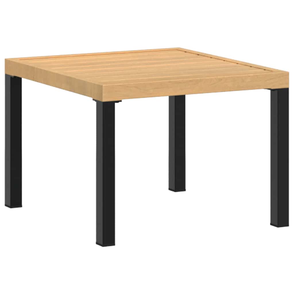 Garden Bench Set 3 Piece Black Powder Coated Steel