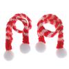 1:6 1:12 Dollhouse Miniature Christmas Hat Scarf Dollhouse Accessories Xmas Gift