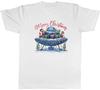 Merry Christmas Aliens UFO Mens T-Shirt Xmas Lights Decoration Tee Gift