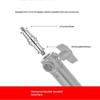 Stainless Steel Double Head Screw Adapter Anti-Oxidation Durable Thread Adapter for Camera Tripod Phone Holder Mount