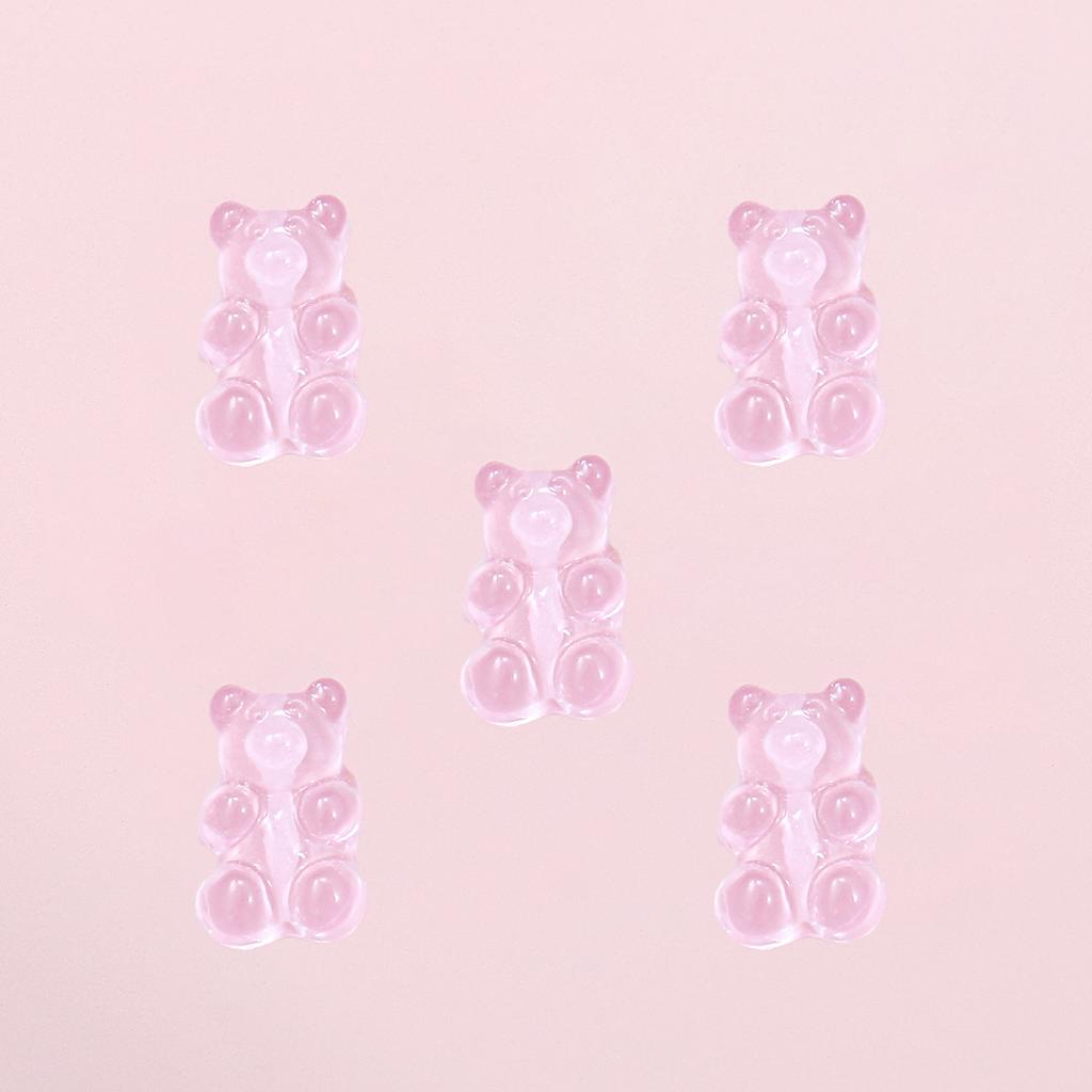 1000Pcs Resin Candy Bear Charms Beads for DIY Necklace Bracelet Earrings Jewelry Making