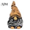 Waterproof Balcony Accents Colorful Hat Gnome Resin Statue, Faceless Dwarf Figurine with Wrinkled Hat, Healing Home Decor Garden Ornament, Indoor